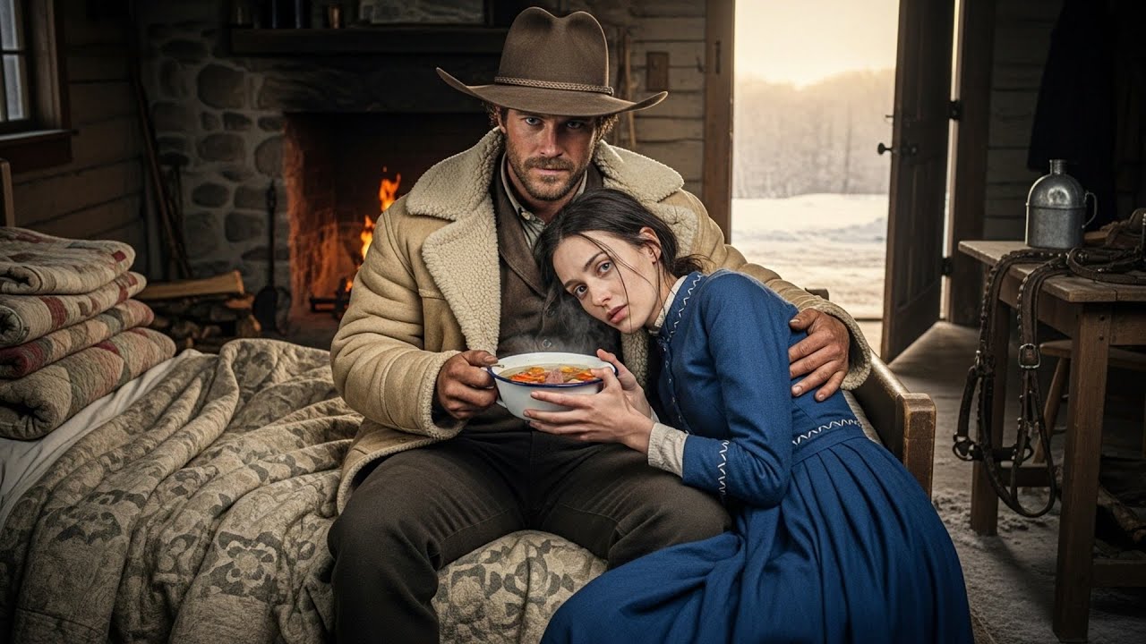 She Fainted From Hunger In The Snow Outside Town, The Cowboy Carried Her In And Fed Her Soup