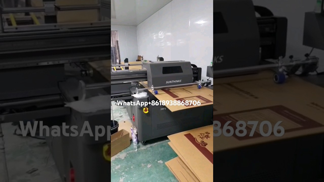 SC600mini single pass printer for corrugated board, carton box #digitalprinting #packagingmachine