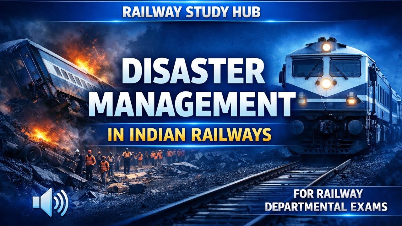 Disaster Management Plan in Indian Railways | Complete Guide for Railway Departmental Exams