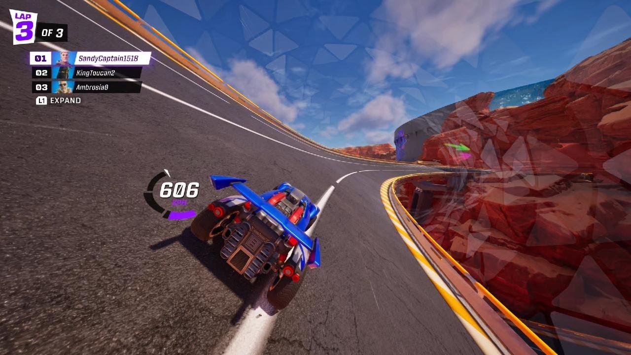 Fortnite rocket racing gameplay part 1