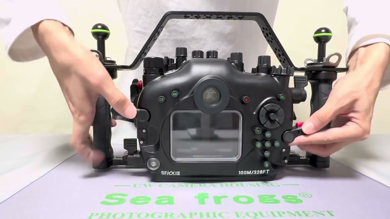 Seafrogs 100M/328ft aluminum underwater housing for Sony a1 II  ​@seafrogs