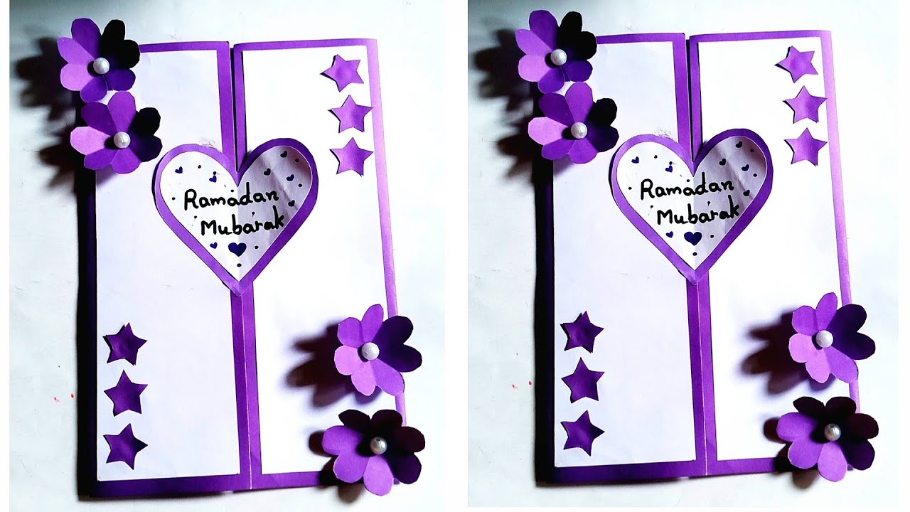 How to make a beautiful card for Ramadan mubarak/Handmade Ramadan Mubarak Greetings  card for 2026