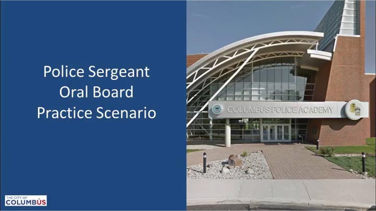 2025 Police Sergeant Oral Board Exam Practice Scenario
