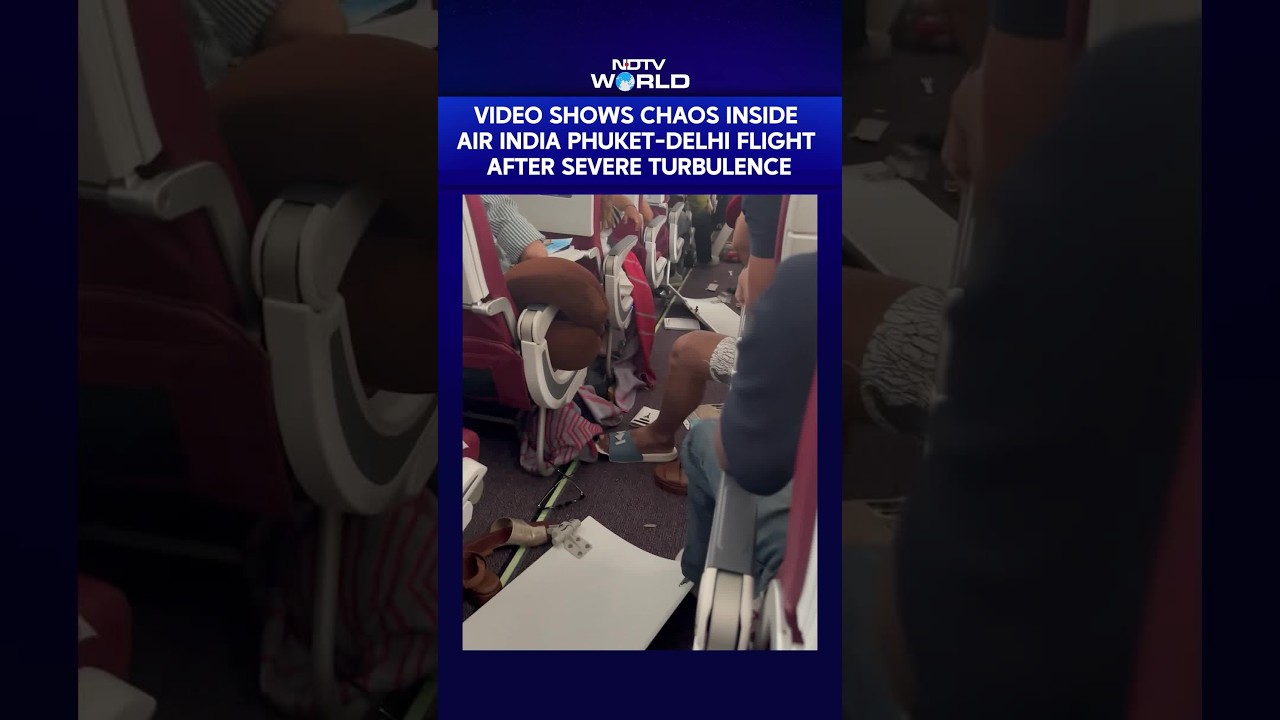 Видео хаоса на борту рейса Air India Пхукет &mdash; Дели после сильной турбулентности