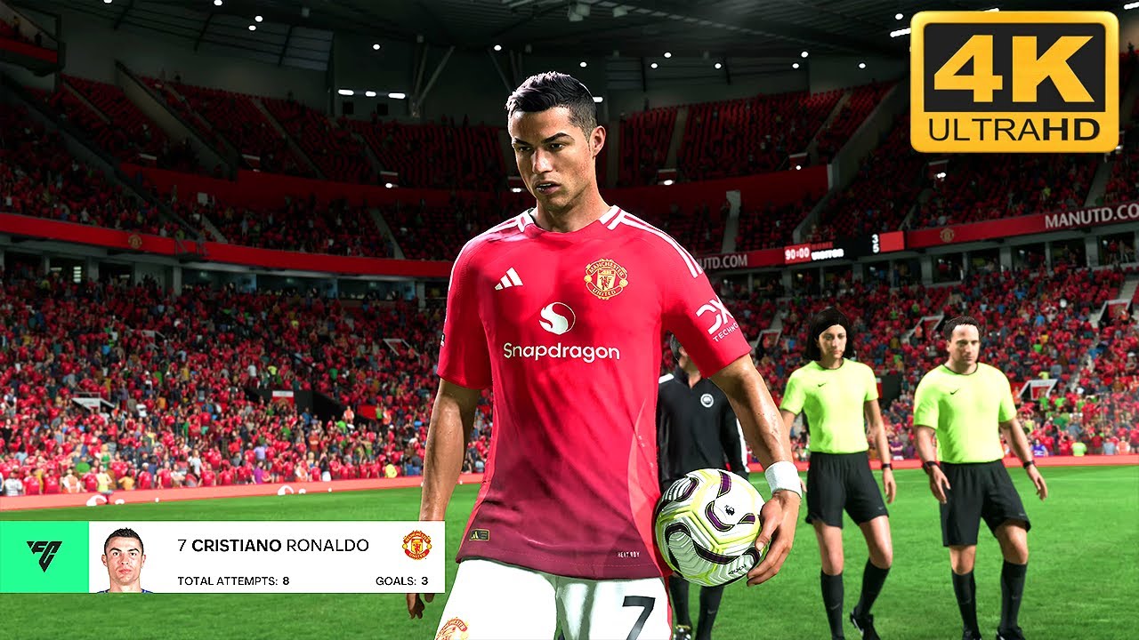 Ronaldo Returns to Manchester United and Scores a Hat-Trick! 🔥 | FC25 Ultra Realistic Match [4K60]