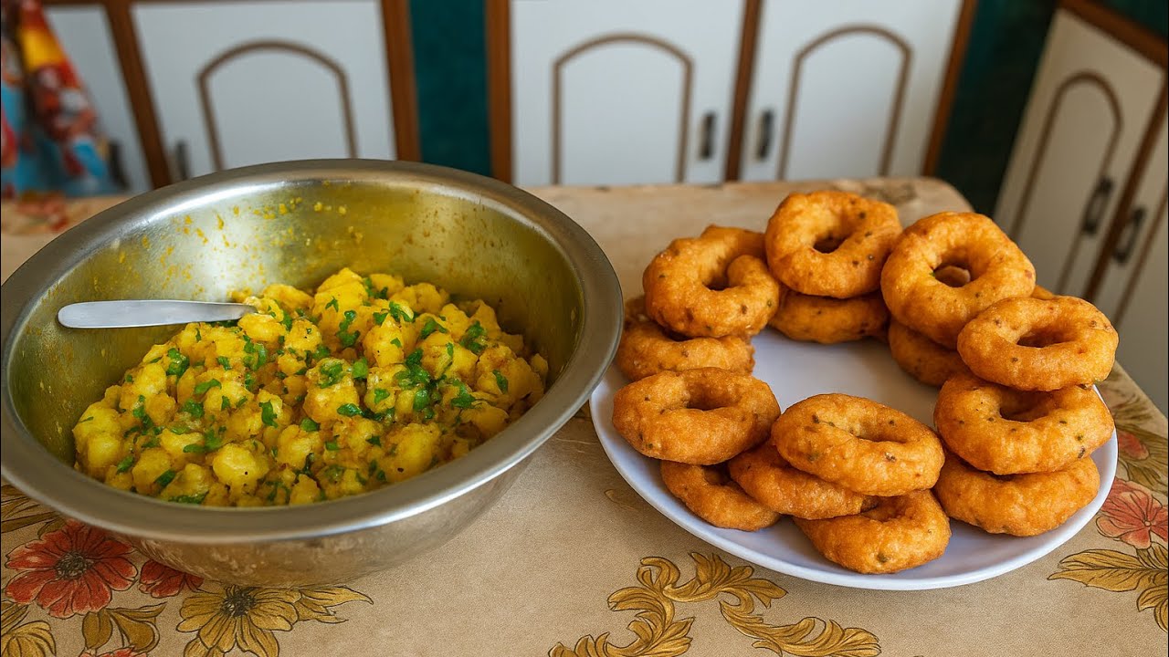 आलु साधेको र वारा वनाउने तरिका