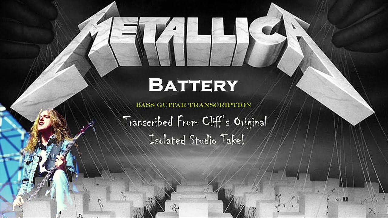 How to play Battery by Metallica exactly how Cliff Burton Played it on the Album:With Tab