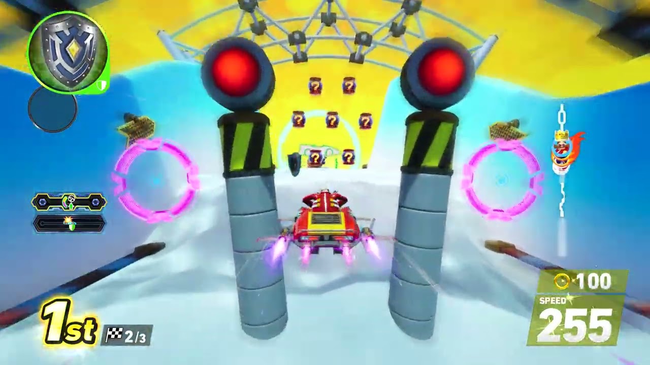 Sonic Racing CrossWorlds - Dr. Eggman gameplay in Radical Highway