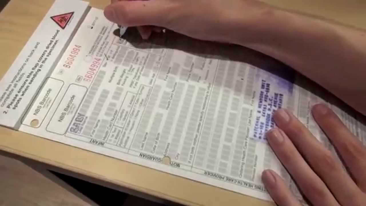 Newborn screening test: guidelines for care providers