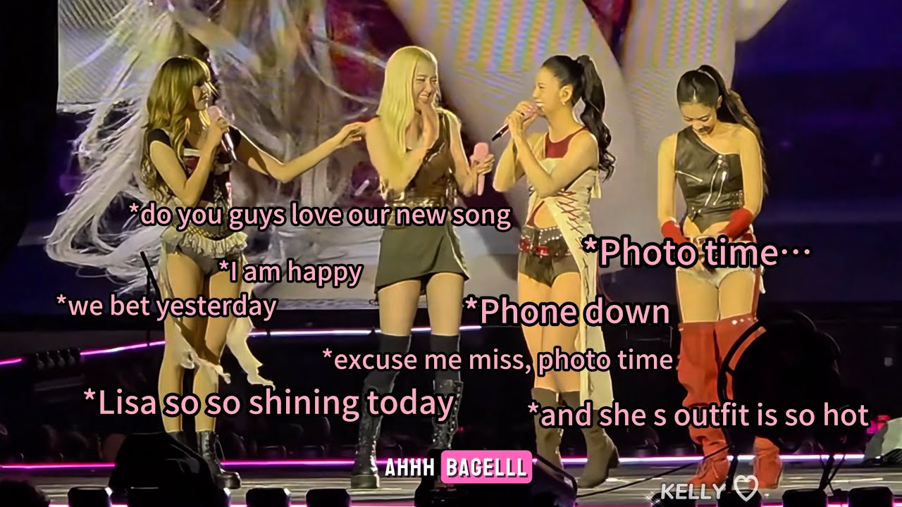 when JISOO speaks English Deadline Tour compilation 