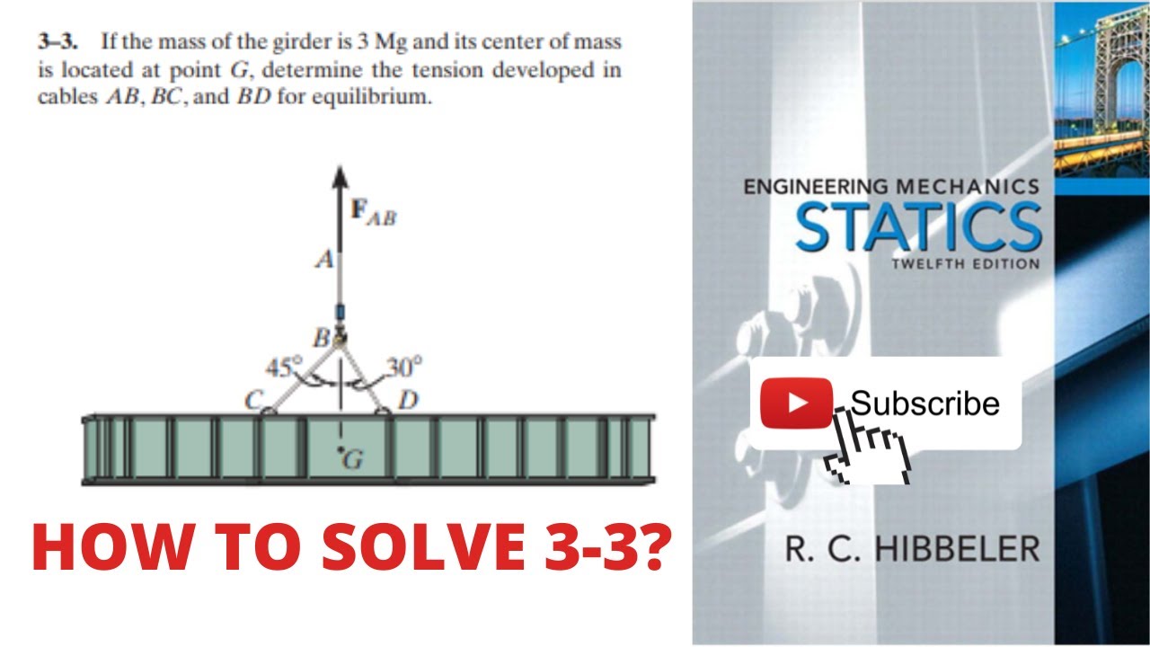 3-3 hibbeler statics chapter 3 | hibbeler statics | hibbeler
