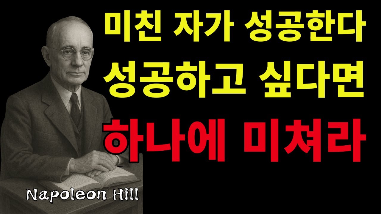 미친 자가 성공한다. 미치지 않으면, 평생 제자리다 ｜나폴레온힐 성공 철학