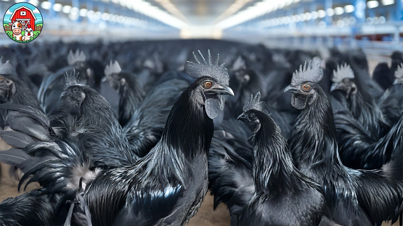 Ферма для выращивания таинственных чёрных кур AYAM CEMANI — внутри самой редкой в ​​мире птицефермы