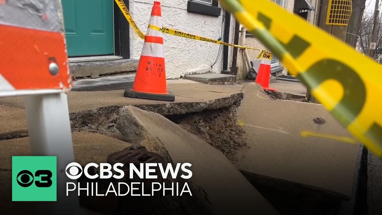 Sinkhole in Philadelphia's Manayunk neighborhood is frustrating residents
