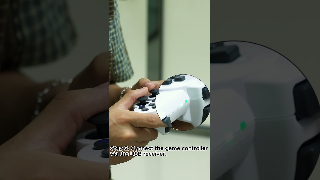 How do I connect a controller to a gaming projector?