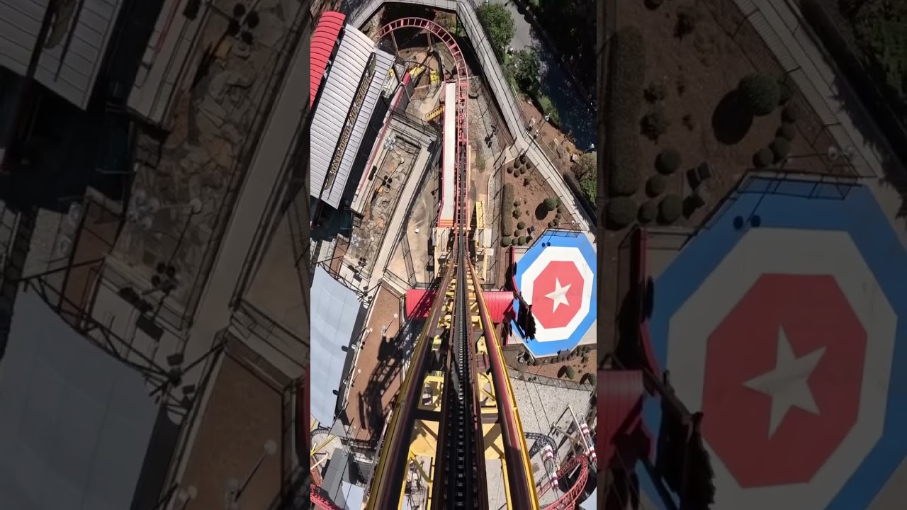 Would you go up a vertical lift backwards? #rollercoaster #themepark #travel #sixflagsovergeorgia