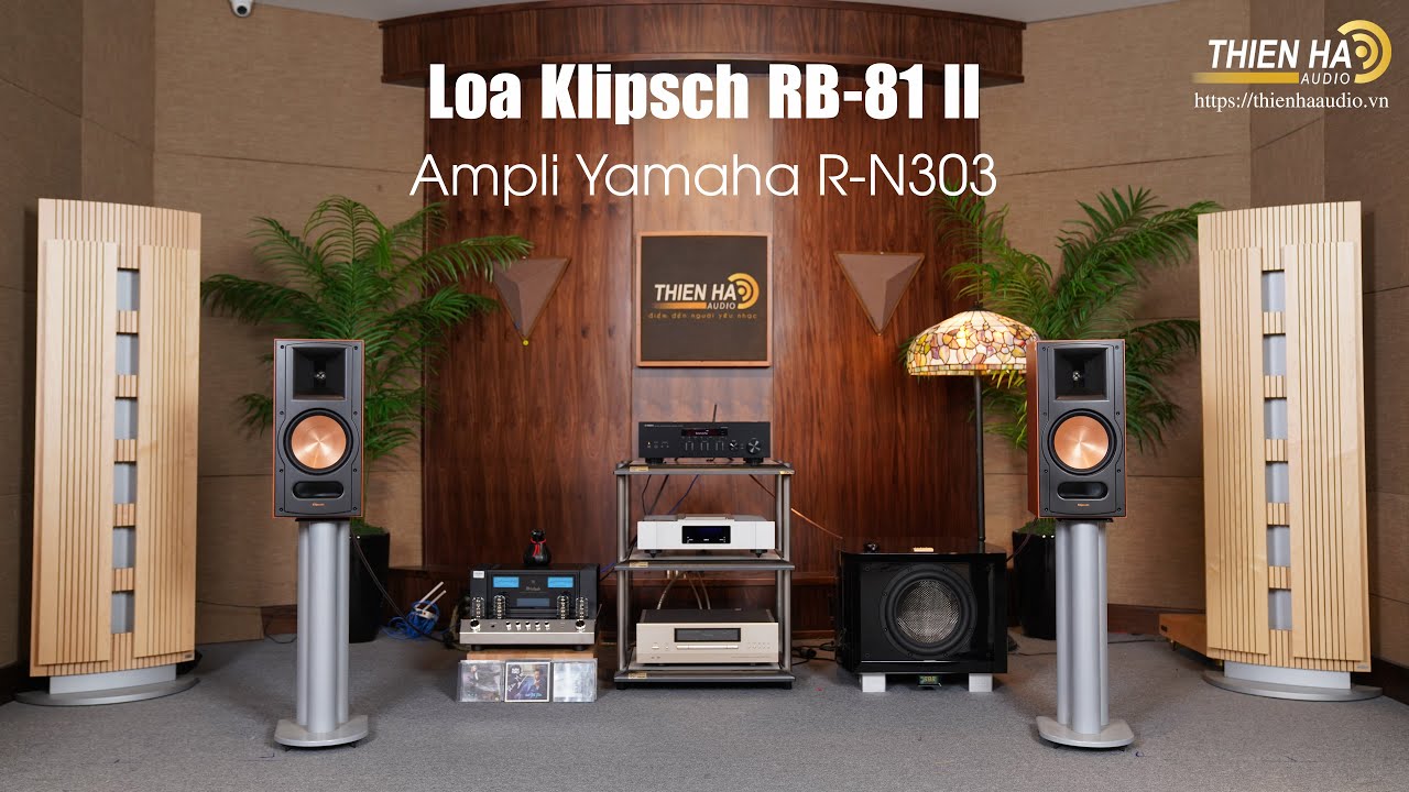 [Khuyến Mại Đặc Biệt] Loa Klipsch RB 81II + Ampli Yamaha R-N303 - Combo Giá Ưu Đãi 14tr500