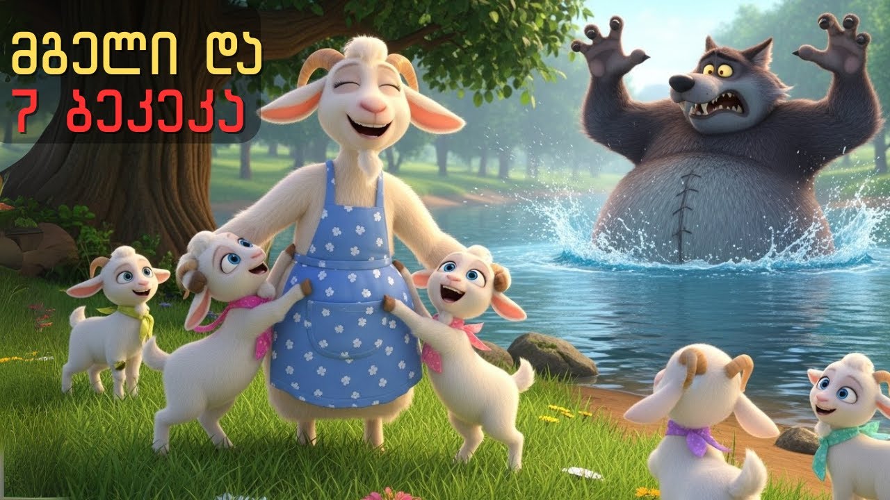 მგელი და შვიდი ბეკეკა 🐐🐺 | ზღაპრები და მულტფილმები ქართულად
