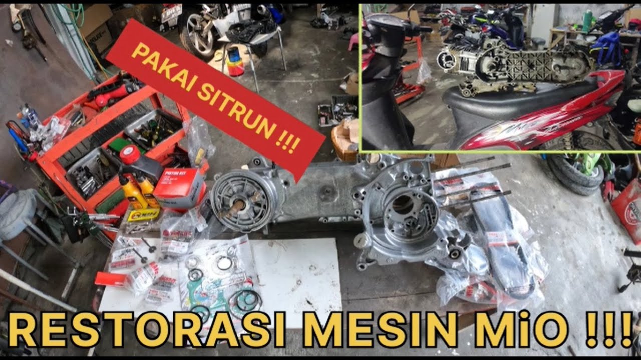RESTORASI ENGINE YAMAHA MIO !!!