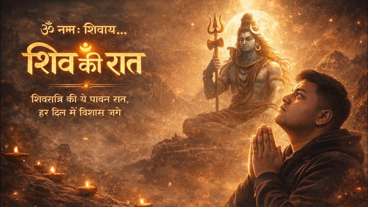 शिव की रात — हर धड़कन में ॐ, हर सांस में विश्वास।🙏 #shivshakti #mahadev #happyshivratri #newsong 