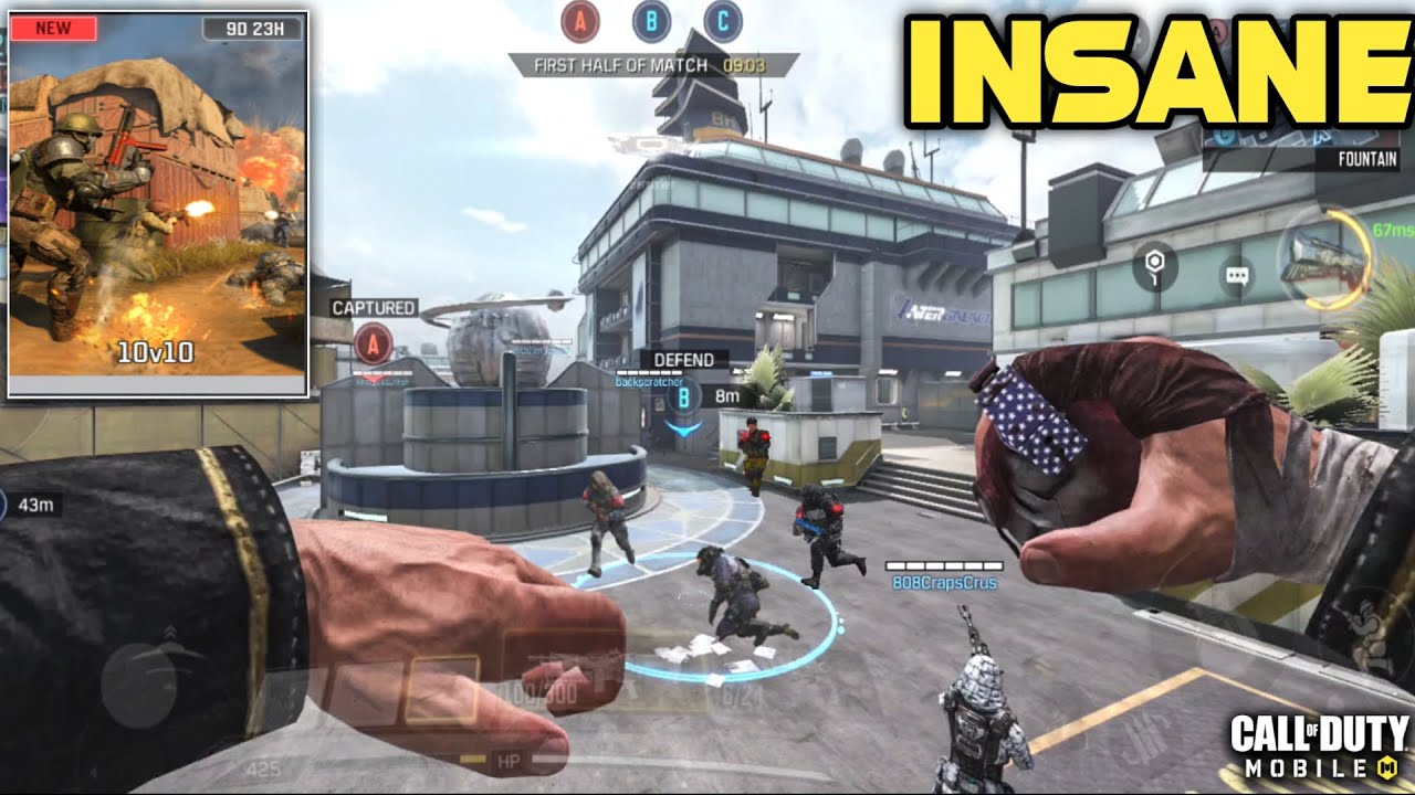 CALL OF DUTY MOBILE - 10v10 MODE INSANE GAMEPLAY HD [60FPS]