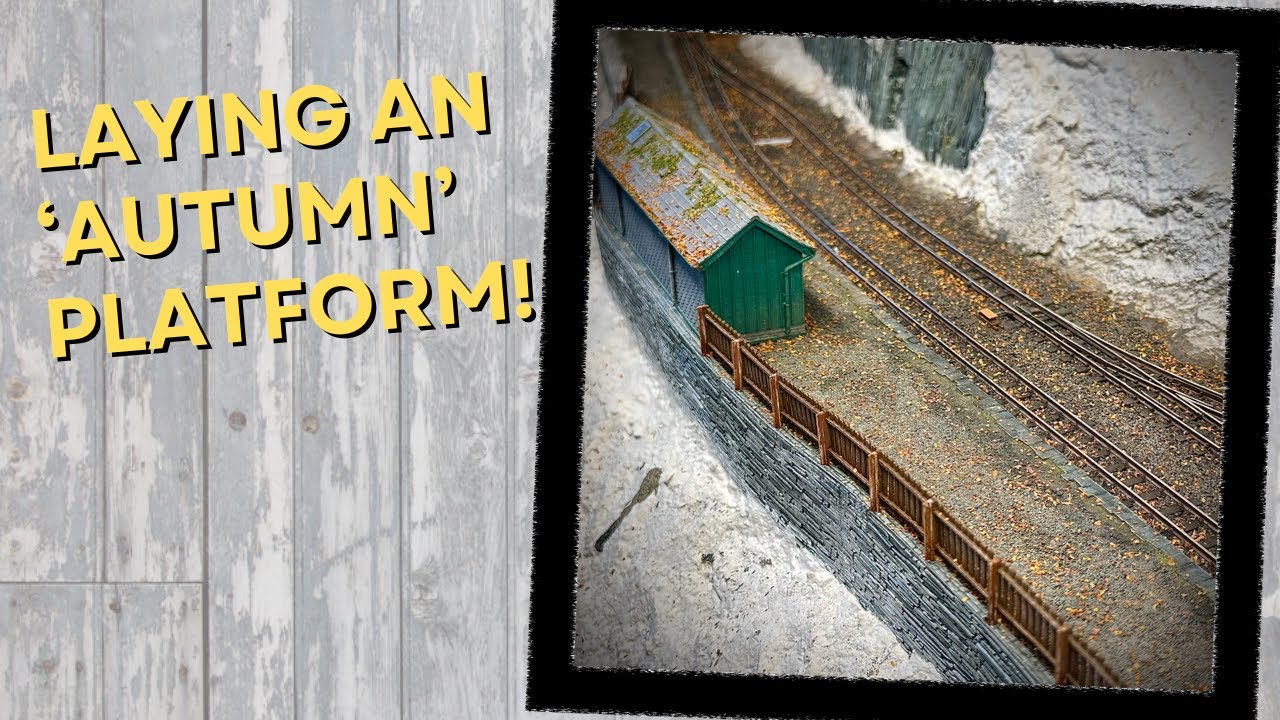Building a Rustic Railway Platform for Model Trains!