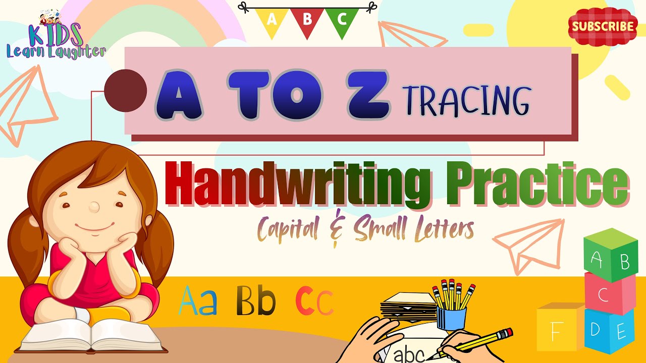 Learn Capital & Small Letters A to Z ✏️ | Dotted Tracing Practice | Handwriting for Kids