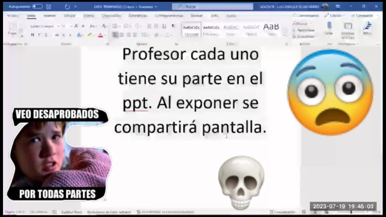 Alumnos dejan particular mensaje al profesor, acomp&aacute;&ntilde;enme a ver esta triste historia. 😅