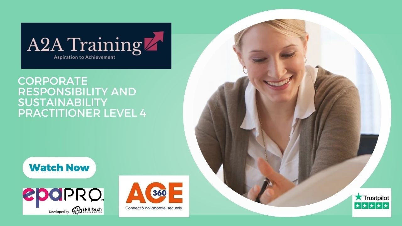 Corporate responsibility and sustainability practitioner Apprenticeship Assessment