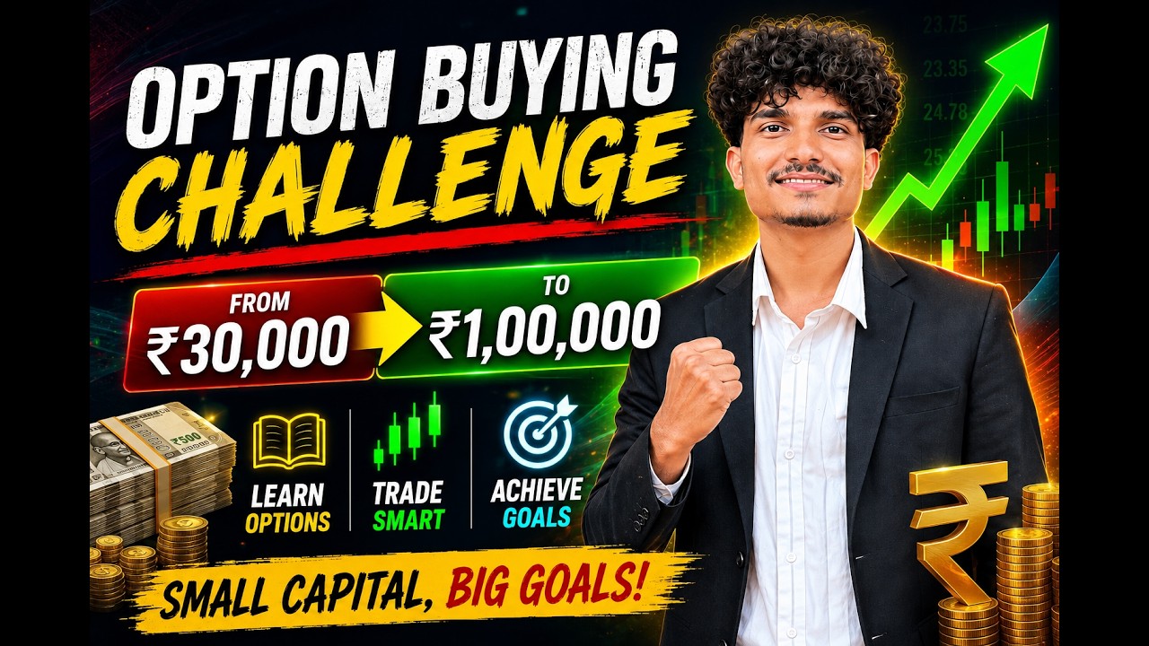 # ₹30,000 to ₹1,00,000 Nifty Option Buying Challenge 🔥 | Day 1 | Can I Do It?