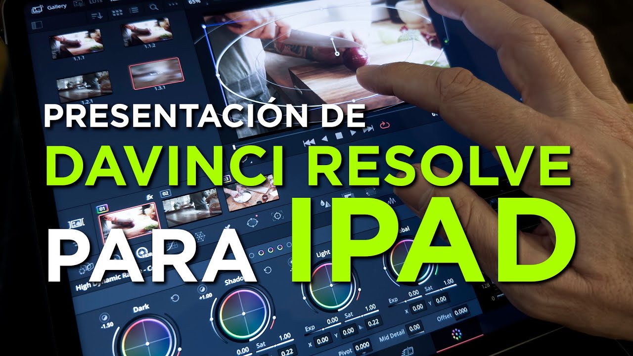 Presentación de DaVinci Resolve para iPad