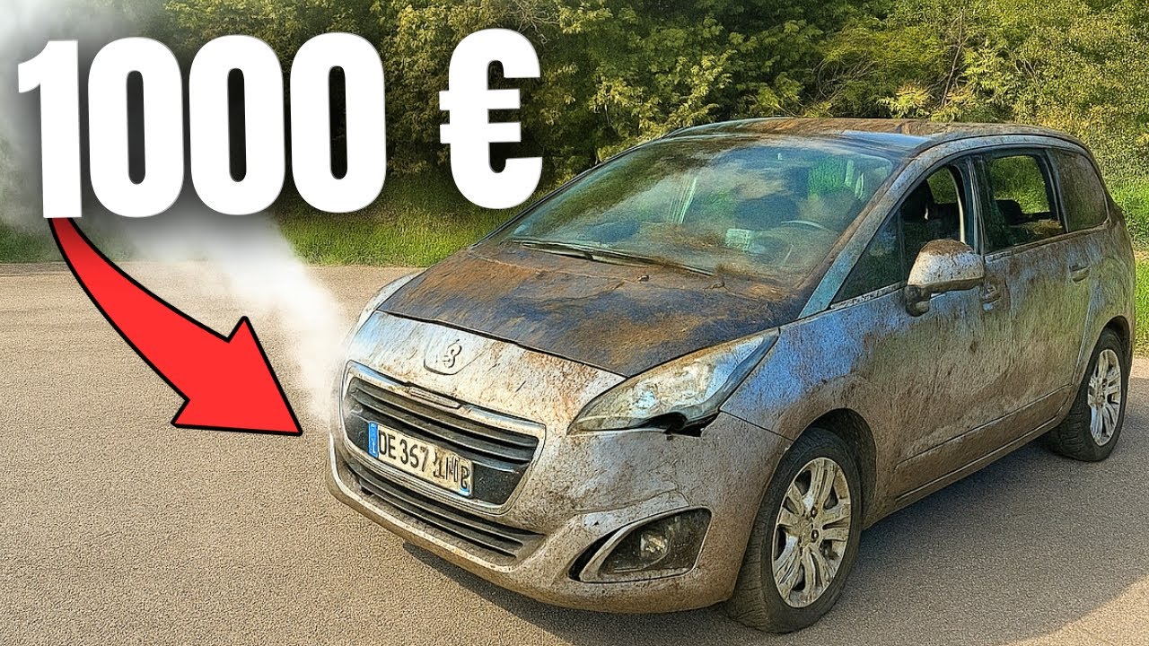 J’achète un Peugeot 5008 accidenté a 1000 € et je le rénove pour le controle technique 