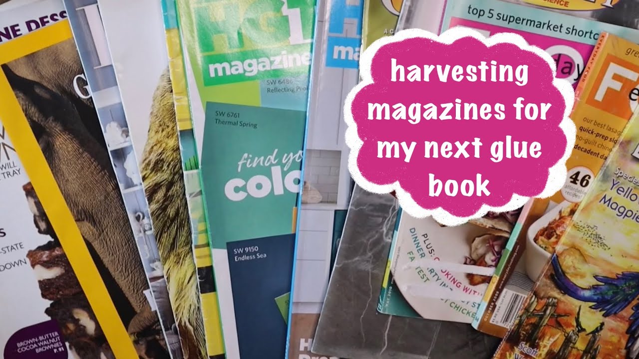 let’s relax and harvest some magazine images together to prepare for our next #gluebookjournal 📒