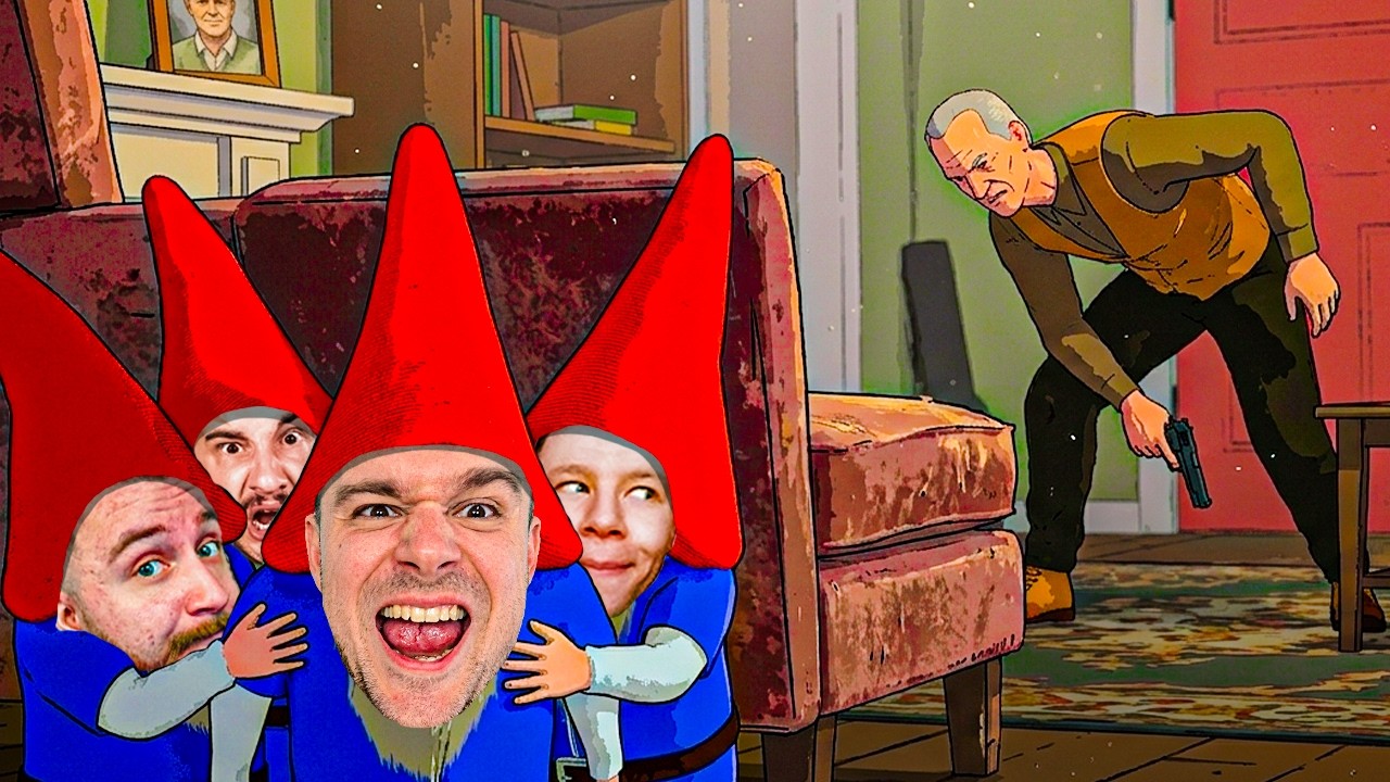 4 GNOMY OKRADAJĄ STARUSZKA | Burglin' Gnomes