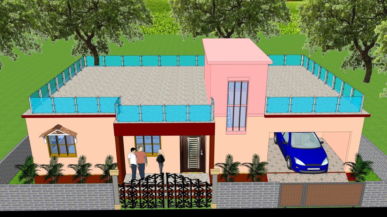 1500 sqft HOUSE PLAN|गांव के लिए सुन्दर मकान का प्लान| Simple house plan for city in Indian style