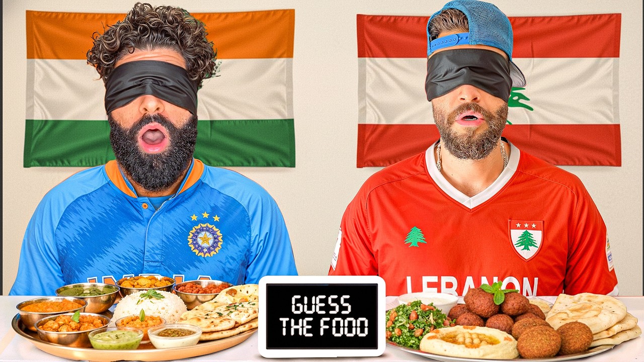 Can we guess Indian vs Arabic food...BLINDFOLDED?!