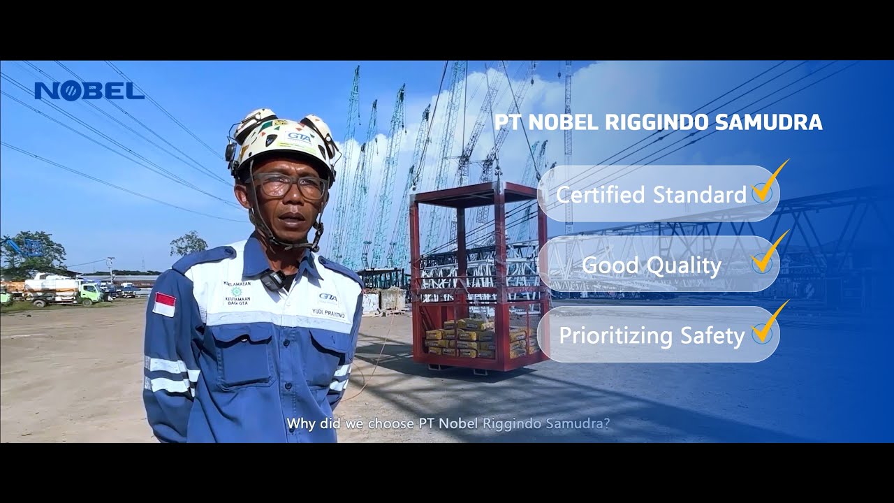 Load Test Man Basket Crane PT Nobel Riggindo Samudra