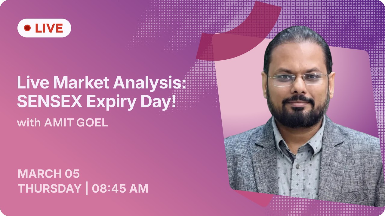 🔴 LIVE Market Analysis | 05 Mar 2026, 8:45AM | Amit Goel | Upstox