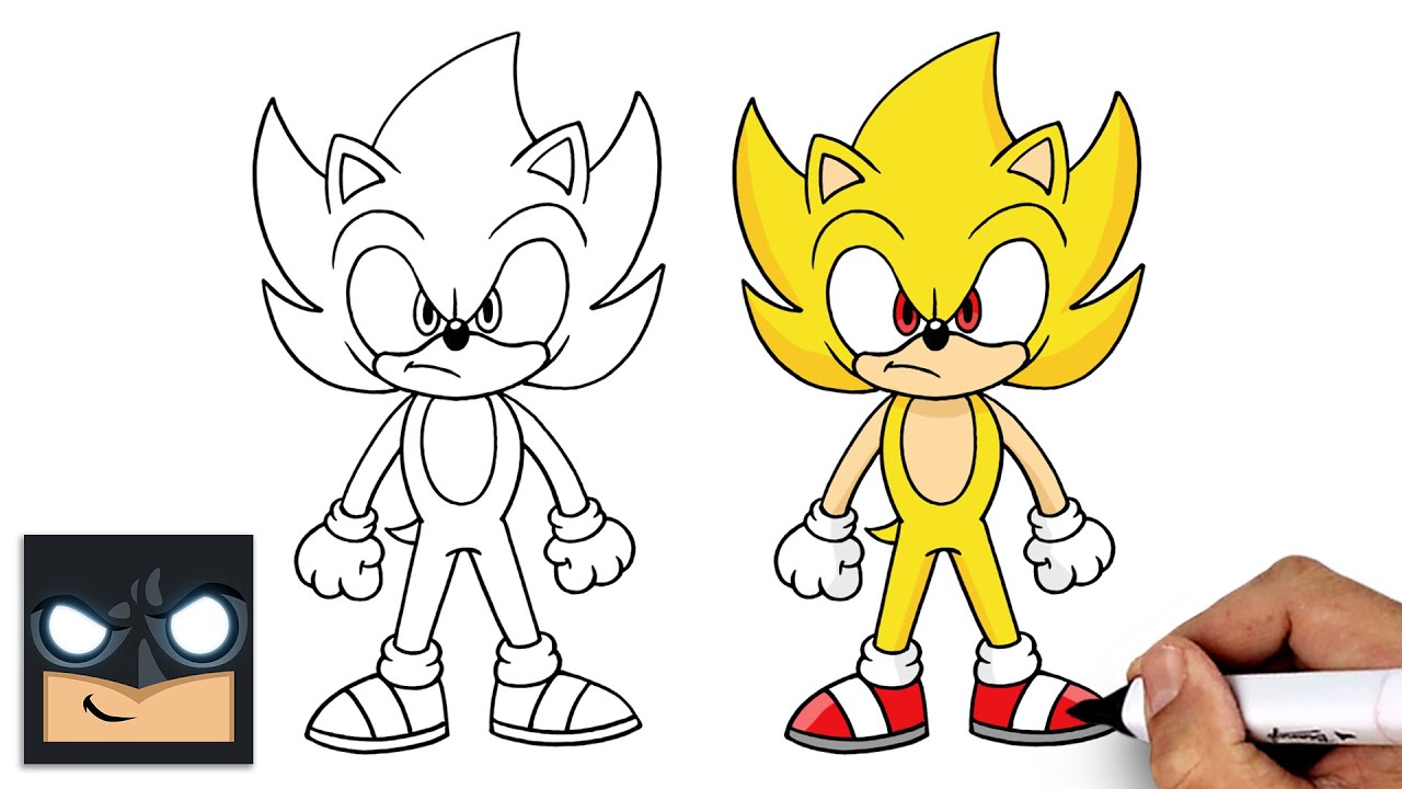 How to Draw Super Sonic | Sonic the Hedgehog
