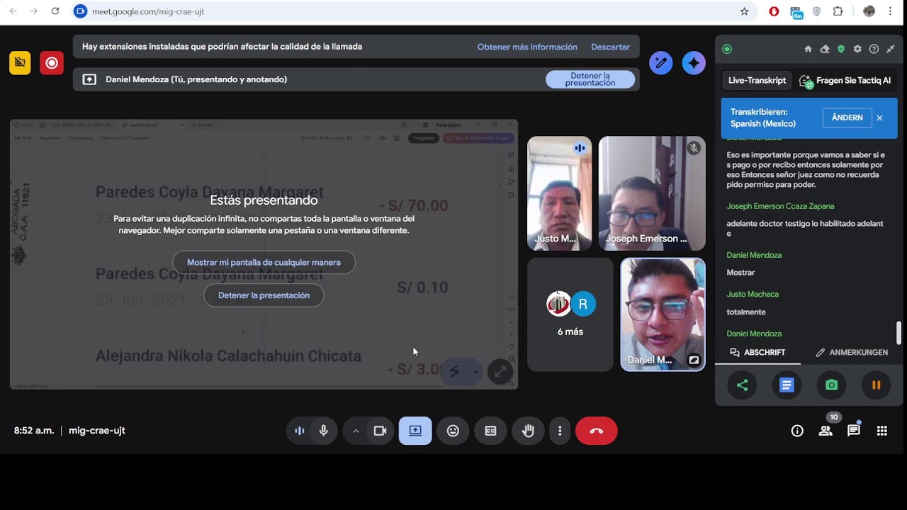 Mi transmisión
