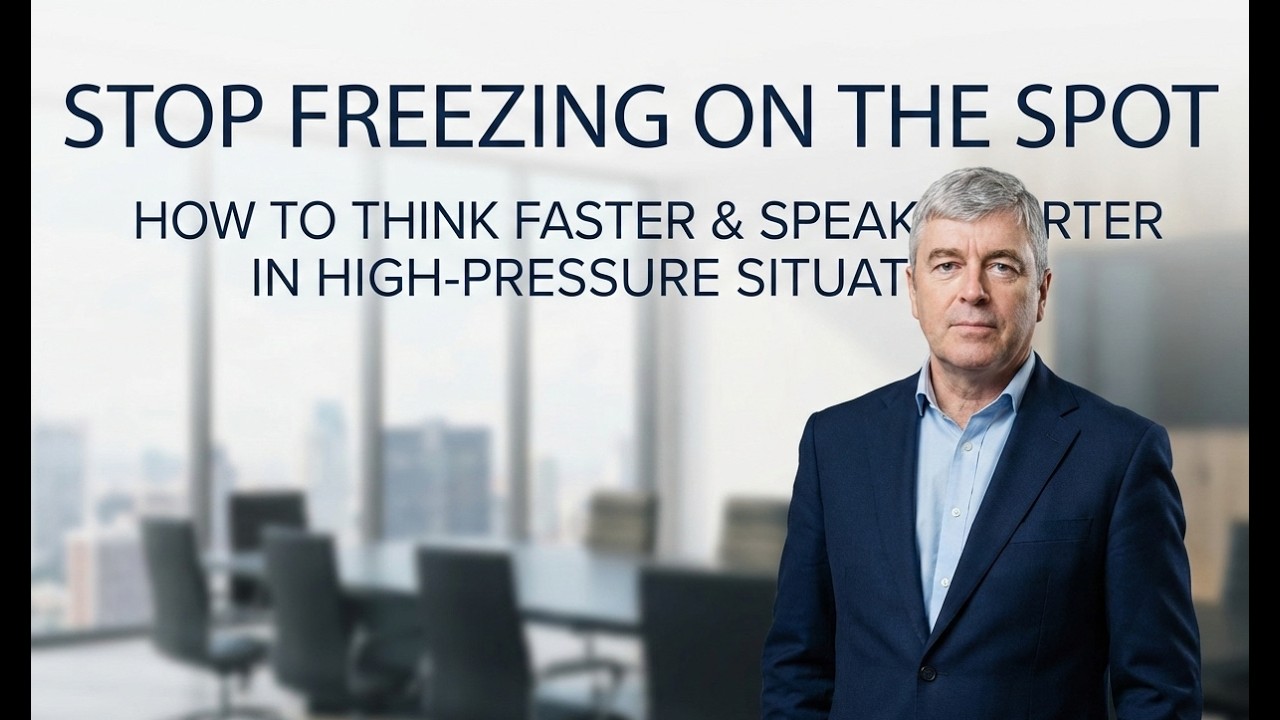 Stop Freezing on the Spot: How to Think Faster and Speak Smarter in Any High-Pressure Situation