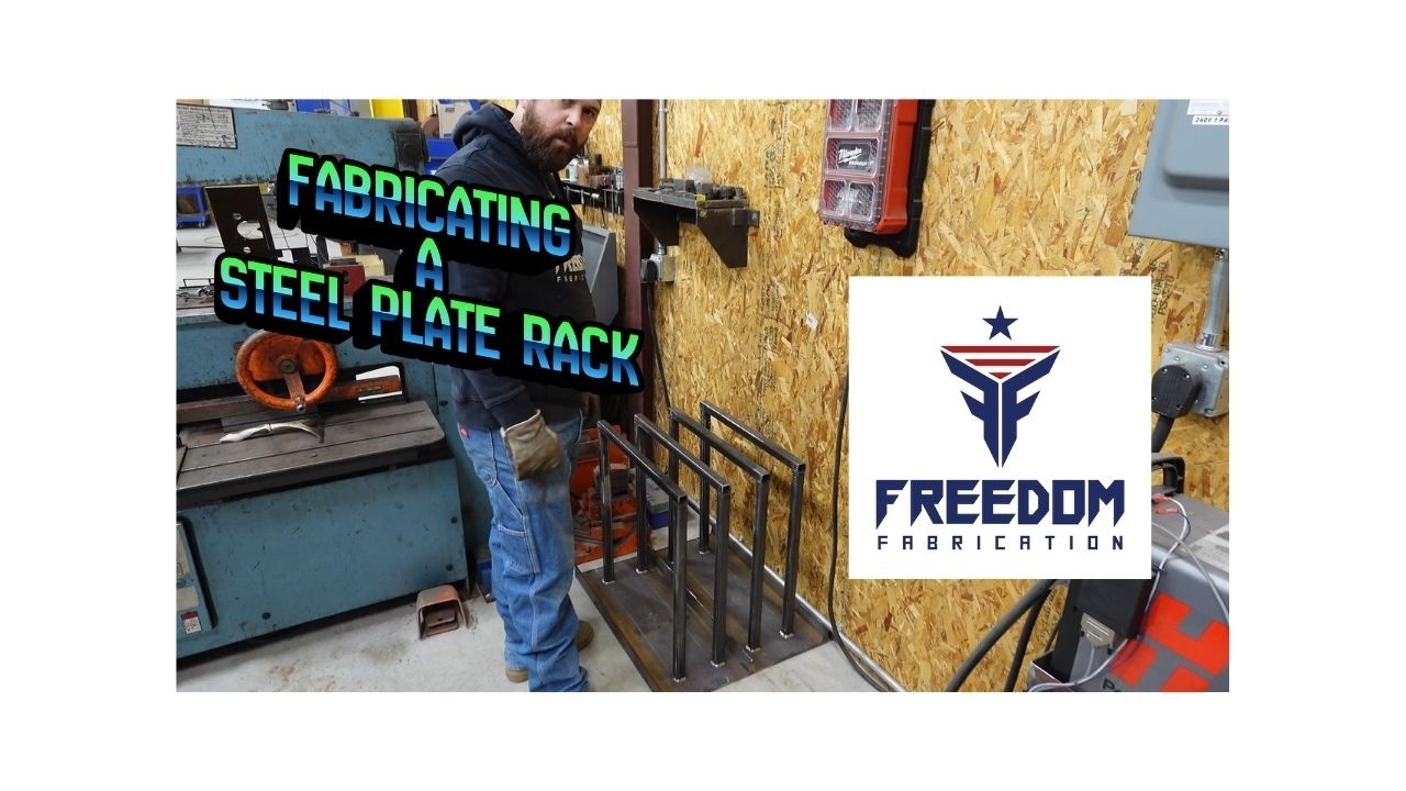 Fabricating a steel plate rack