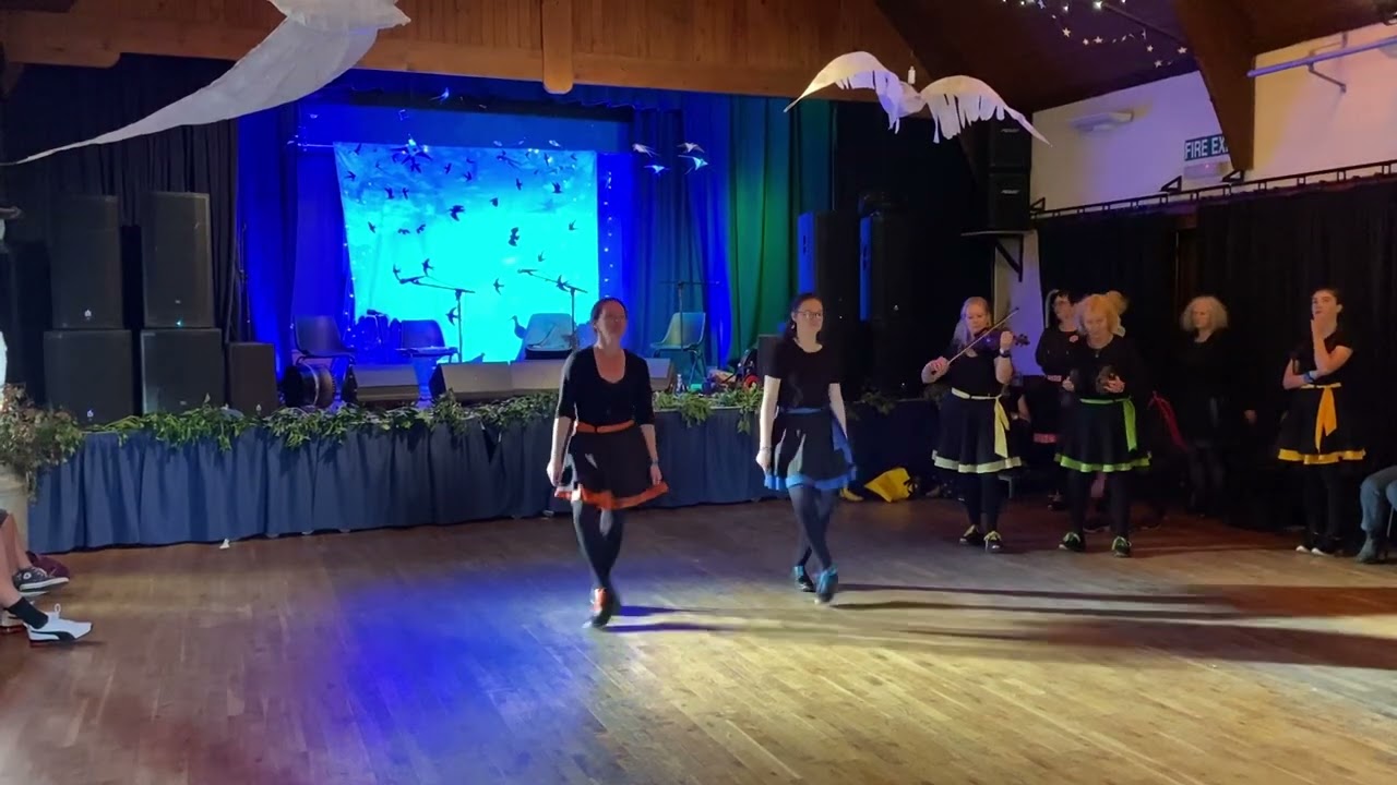 Hadrian Clog dancing the Ottawa Valley Reel at Allen Valleys Folk Festival in September 2023