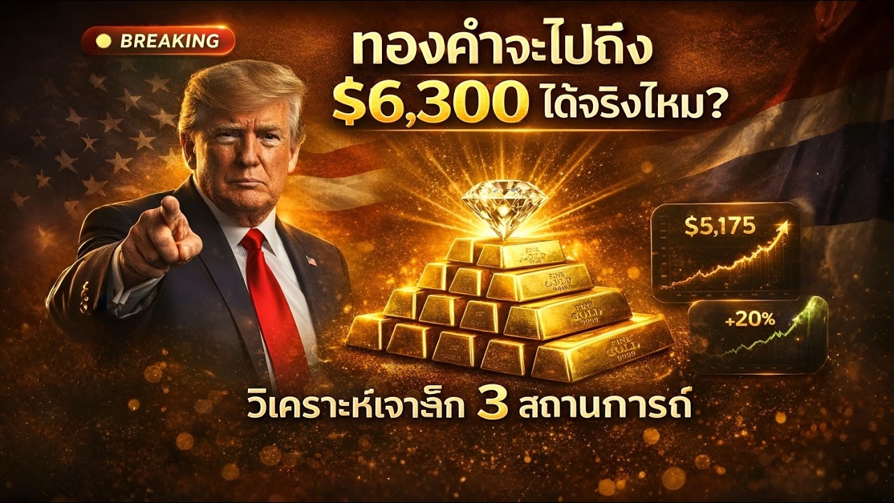 🔴ทองคำ14 มีนาคม 2026|JPMorgan เป้า$6,300จริงไหม? วิเคราะห์ 3 สถานการณ์หลังสงครามอิหร่าน +เฟด18มีนาคม