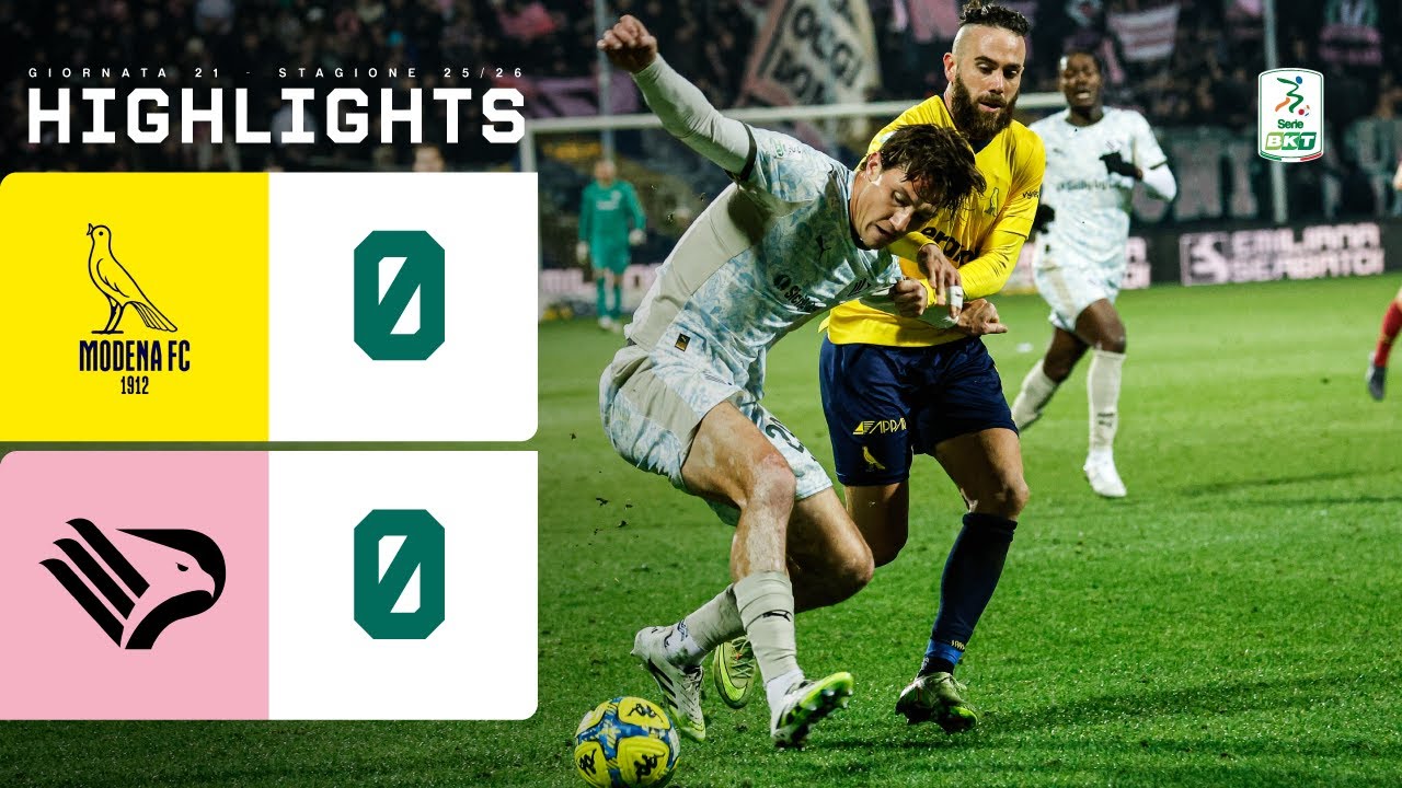 Modena - Palermo 0-0 | BIG MATCH senza reti al Braglia | HIGHLIGHTS Serie BKT