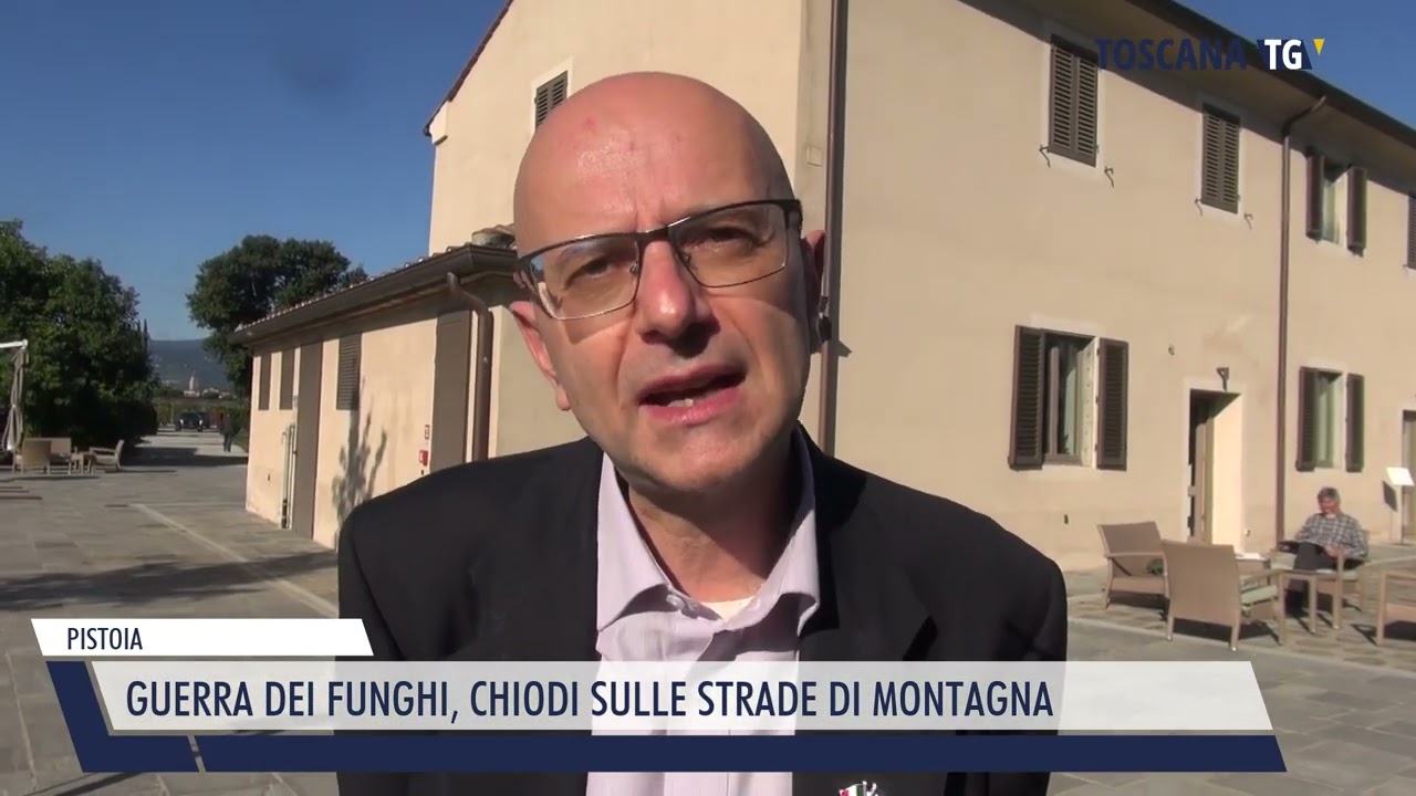 2022-09-19 PISTOIA - GUERRA DEI FUNGHI, CHIODI SULLE STRADE DI MONTAGNA