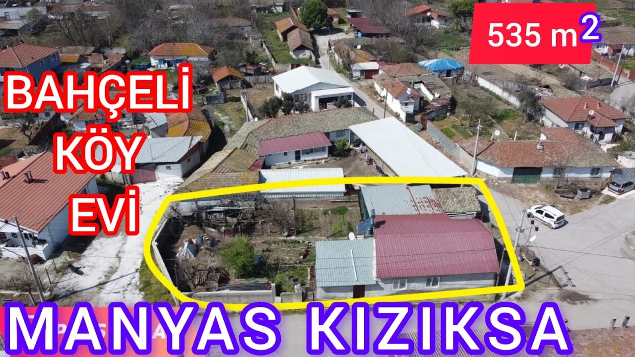 MANYAS KIZIKSA'DA 535 M² BAHÇELİ KÖY EVİ- MERKEZİ KONUMDA - OKUL-ULAŞIM SORUNU YOK