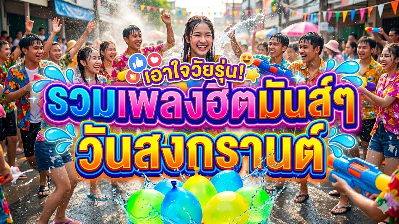 รวมเพลงฮิตมันส์ๆวันสงกรานต์2026 Cover เอาใจวัยรุ่น