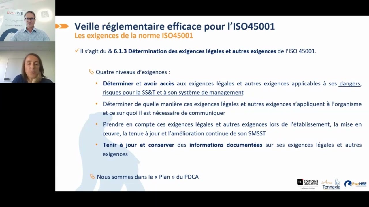 Réaliser une veille réglementaire efficace dans le cadre de l’ISO45001