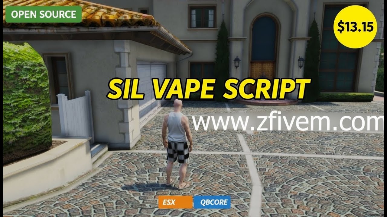Sil Vape Script FiveM | Open Source Vaping System | $13.15 | ESX QBCore